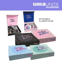 Set Regalo Penna/Portachiavi Notes/Zainetto Portamonete Tinta Unita Glamour - Fantasie assortite
