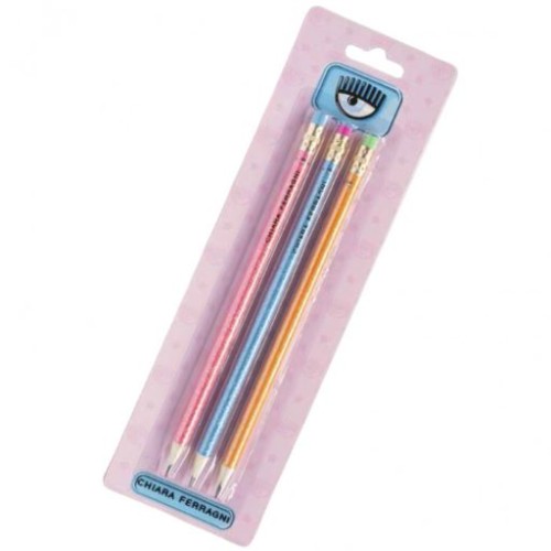Blister con 3 Matite Glitterate Chiara Ferragni
