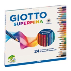 Pastelli Giotto Supermina astuccio da 24 colori