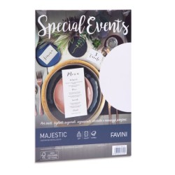 Confezione da 10 fogli A4 250g Colore Bianco Lucido Favini Special Events