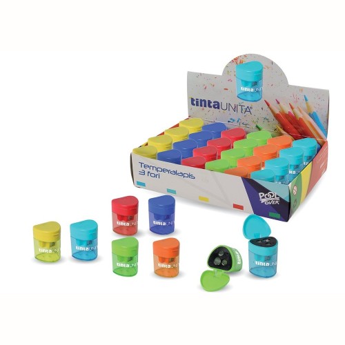 Temperamatite 3 fori Tinta unita colore casuale