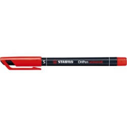 Pennarello stabilo ohpen 841 permanente superfine rosso