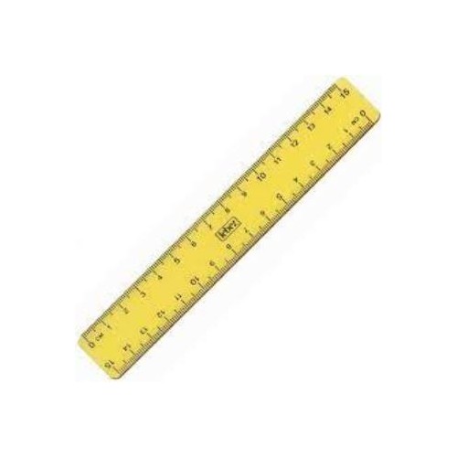 Righello 15cm trasparente - Colori assortiti