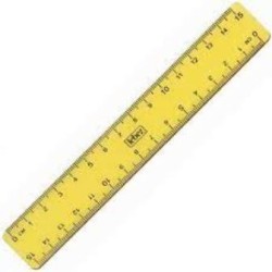 Righello 15cm trasparente - Colori assortiti