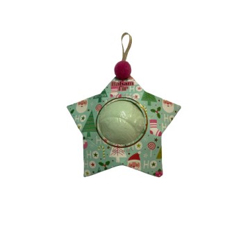 Bomba effervescente da bagno verde acqua - Cf natalizia...