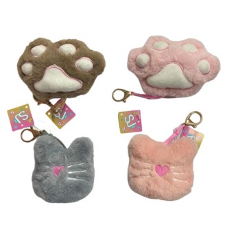 Charms Portachiave in Peluche -Gattino / Impronta