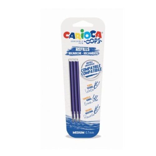 Refill Universal Blu Cf. 3pz Carioca Oops -...