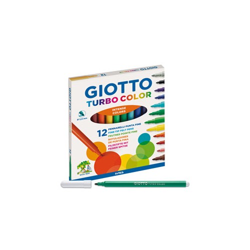 Astuccio 12 pennarelli turbocolor giotto