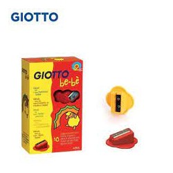 Temperamatite Appuntamatitone in plastica 1 foro Giotto Bebé - Giallo / Rosso (1 PEZZO)