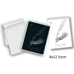 Blocco a quadretti 5mm formato A7 Mont Blanc