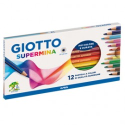 Pastelli Giotto Supermina astuccio da 12 colori