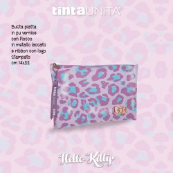 Busta piatta in vernice 14x22cm - Hello Kitty