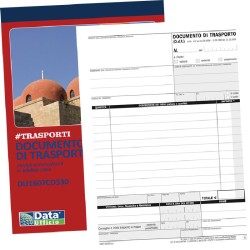 Blocco documento di trasporto triplice copia formato A5