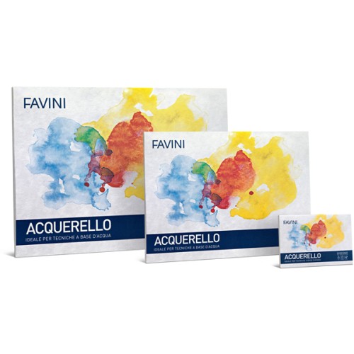 Blocco acquerello 10 fogli 340gr 25x35cm Favini