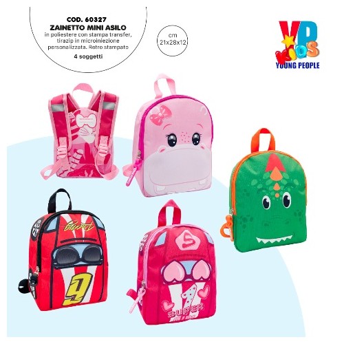 Zaino asilo Young People Kids 21x28x12cm