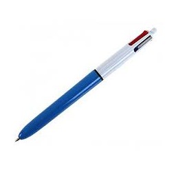 Penna a sfera a scatto Bic - 4 colori