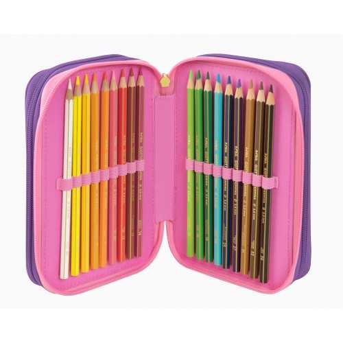 Astuccio Corredo 3 Zip Rainbow High