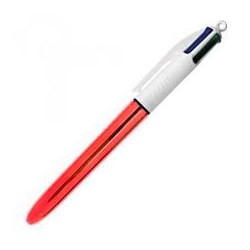 Bic 4 colori Shine - fusto Rosso