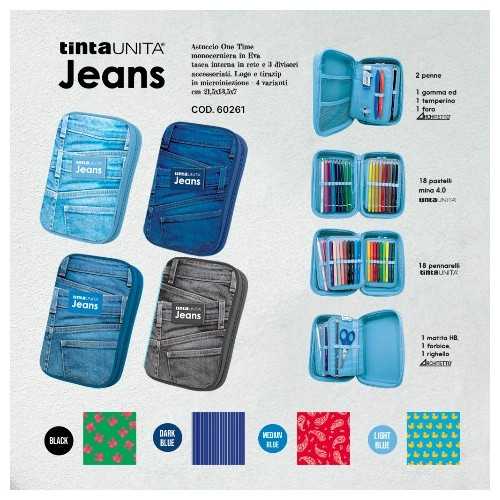 Astuccio One Time Denim Tinta Unita Jeans