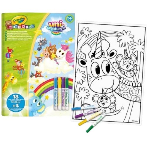 Maxi Pagine da Colorare Uni Creatures con...