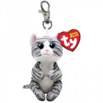 Peluche Ty con gancio - Gattino grigio