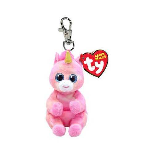 Peluche Ty con gancio - Unicorno rosa