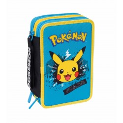 Astuccio 3 zip Pokemon