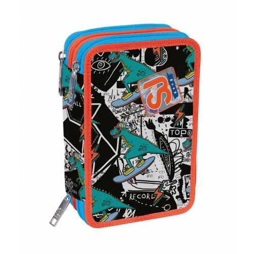 Astuccio 3 zip SJ Gang - Dinosauri
