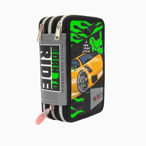 Astuccio 3 zip Go Pop Macchina da corsa