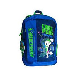 Zaino scolastico organizzato Minecraft Creeper