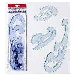 Curvilinee in plastica Confezione da 3 pezzi