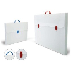 Valigetta polionda con manico colore neutro F.to 56,5x36,5x5,5cm