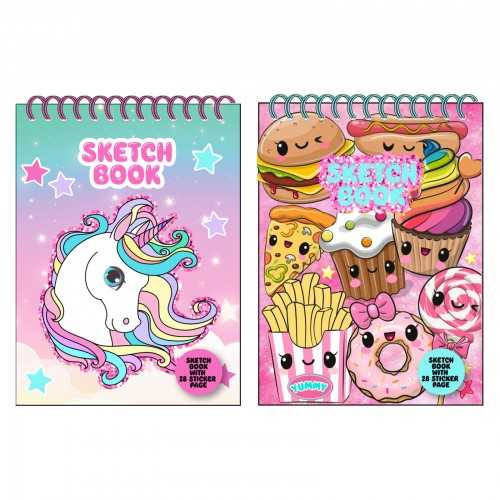 Schetch book A5 con spirale - Unicorno