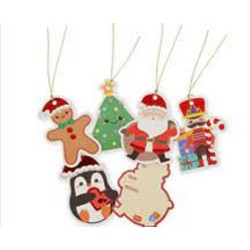 Set di 10 Etichette regalo natalizie