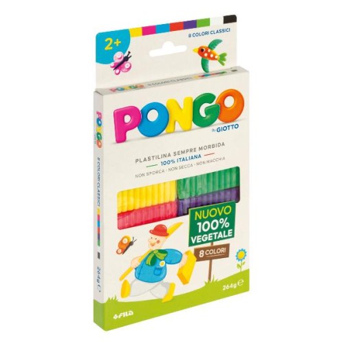 Pongo plastilina colori classici misti 264g