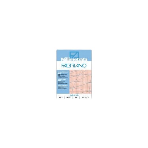Carta millimetrata album 10 fogli formato A4 80 gr