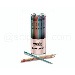 Matita HB in Grafite con gommino Colori assortiti Pastel