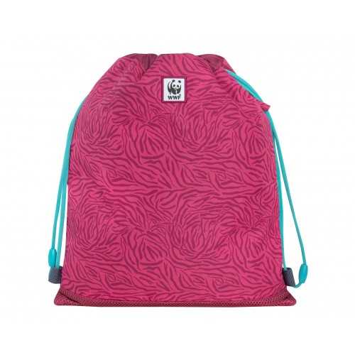 Sacca coulisse con tasca WWF Panda