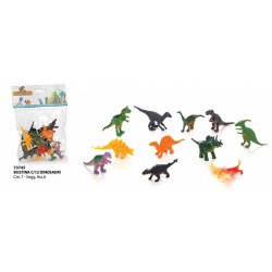 Bustina 12 mini Dinosauri Animal World