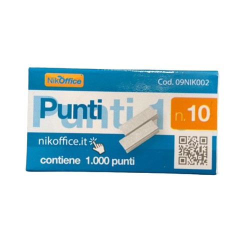 Punti per cucitrice tascabile Passo 10 scatola...