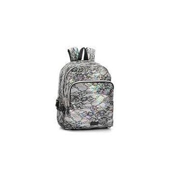 Zaino Comix Romantic silver pizzo nero