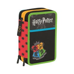 Astuccio 3 zip Harry Potter