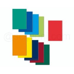 Maxi Quaderno cartonato copertina rigida formato A4 80gr 200 pagine quadretto medio 5mm colori assortiti