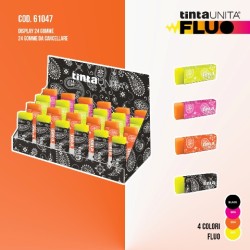 Gomma con fascetta colori assortiti Tinta Unita Luxury Fluo