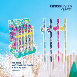 Matita HB con ciondolino Tinta Unita Vintage Fluo