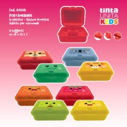 Portamerenda in plastica Tinta Unita Kids