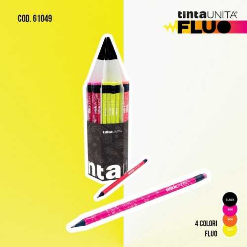 Matita con gommino Tinta Unita Fluo