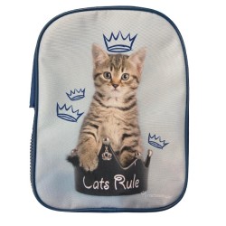 Zainetto Asilo gattino cats rule