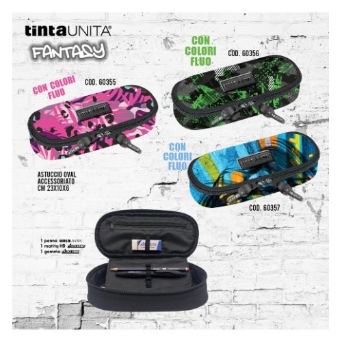 Astuccio Ovale Oval Boy Tinta Unita fantasy