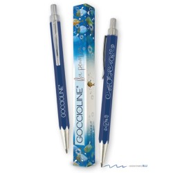 La penna GO con scatolina gioiello colore blu